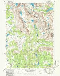 Mount Bonneville Wyoming Historical topographic map, 1:24000 scale, 7.5 X 7.5 Minute, Year 1981