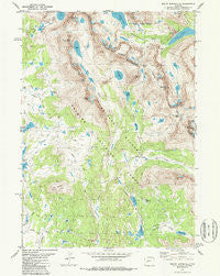 Mount Bonneville Wyoming Historical topographic map, 1:24000 scale, 7.5 X 7.5 Minute, Year 1981