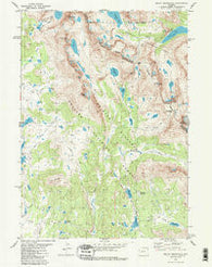 Mount Bonneville Wyoming Historical topographic map, 1:24000 scale, 7.5 X 7.5 Minute, Year 1981