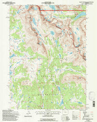 Mount Bonneville Wyoming Historical topographic map, 1:24000 scale, 7.5 X 7.5 Minute, Year 1991