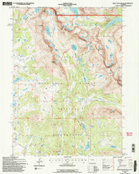 Mount Bonneville Wyoming Historical topographic map, 1:24000 scale, 7.5 X 7.5 Minute, Year 1991