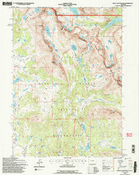 Mount Bonneville Wyoming Historical topographic map, 1:24000 scale, 7.5 X 7.5 Minute, Year 1991