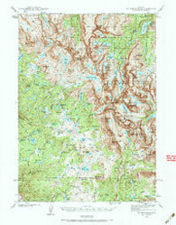 Mount Bonneville Wyoming Historical topographic map, 1:62500 scale, 15 X 15 Minute, Year 1938