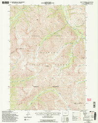 Mount Burwell Wyoming Historical topographic map, 1:24000 scale, 7.5 X 7.5 Minute, Year 1991
