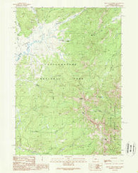 Mount Chittenden Wyoming Historical topographic map, 1:24000 scale, 7.5 X 7.5 Minute, Year 1989