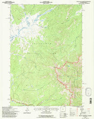 Mount Chittenden Wyoming Historical topographic map, 1:24000 scale, 7.5 X 7.5 Minute, Year 1991