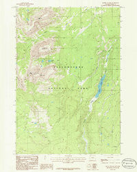 Mount Holmes Wyoming Historical topographic map, 1:24000 scale, 7.5 X 7.5 Minute, Year 1986