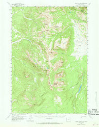 Mount Holmes Wyoming Historical topographic map, 1:62500 scale, 15 X 15 Minute, Year 1958