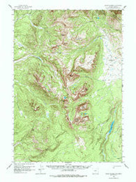 Mount Holmes Wyoming Historical topographic map, 1:62500 scale, 15 X 15 Minute, Year 1958