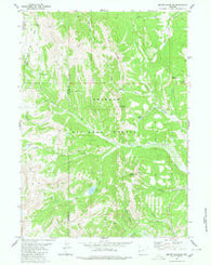 Mount Schidler Wyoming Historical topographic map, 1:24000 scale, 7.5 X 7.5 Minute, Year 1980
