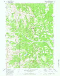 Mount Schidler Wyoming Historical topographic map, 1:24000 scale, 7.5 X 7.5 Minute, Year 1980