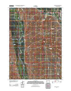 Mount Airy Wyoming Historical topographic map, 1:24000 scale, 7.5 X 7.5 Minute, Year 2012