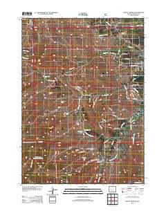 Mount Arter SE Wyoming Historical topographic map, 1:24000 scale, 7.5 X 7.5 Minute, Year 2012