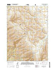 Mount Arter SE Wyoming Current topographic map, 1:24000 scale, 7.5 X 7.5 Minute, Year 2015