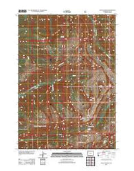 Mount Bannon Wyoming Historical topographic map, 1:24000 scale, 7.5 X 7.5 Minute, Year 2012