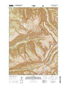 Mount Bannon Wyoming Current topographic map, 1:24000 scale, 7.5 X 7.5 Minute, Year 2015