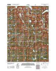 Mount Bonneville Wyoming Historical topographic map, 1:24000 scale, 7.5 X 7.5 Minute, Year 2012