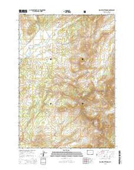 Mount Chittenden Wyoming Current topographic map, 1:24000 scale, 7.5 X 7.5 Minute, Year 2015