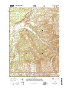 Mount Hancock Wyoming Current topographic map, 1:24000 scale, 7.5 X 7.5 Minute, Year 2015