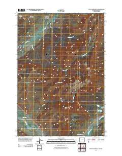 Mount Hornaday Wyoming Historical topographic map, 1:24000 scale, 7.5 X 7.5 Minute, Year 2011
