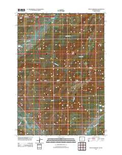 Mount Hornaday Wyoming Historical topographic map, 1:24000 scale, 7.5 X 7.5 Minute, Year 2012