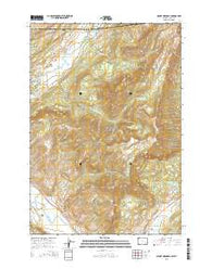 Mount Hornaday Wyoming Current topographic map, 1:24000 scale, 7.5 X 7.5 Minute, Year 2015