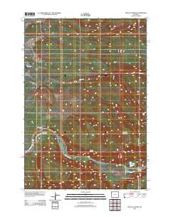 Mount Jackson Wyoming Historical topographic map, 1:24000 scale, 7.5 X 7.5 Minute, Year 2012