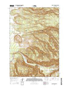Mount Jackson Wyoming Current topographic map, 1:24000 scale, 7.5 X 7.5 Minute, Year 2015