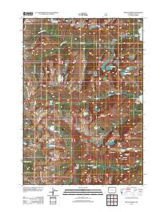 Mount Moran Wyoming Historical topographic map, 1:24000 scale, 7.5 X 7.5 Minute, Year 2012