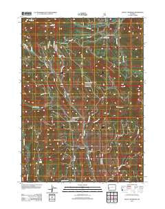 Mount Thompson Wyoming Historical topographic map, 1:24000 scale, 7.5 X 7.5 Minute, Year 2012