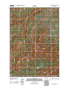 Mount Washburn Wyoming Historical topographic map, 1:24000 scale, 7.5 X 7.5 Minute, Year 2012