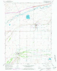 Mountain View Wyoming Historical topographic map, 1:24000 scale, 7.5 X 7.5 Minute, Year 1964