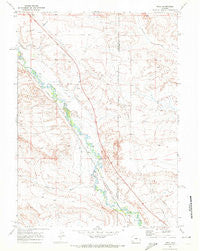 Moxa Wyoming Historical topographic map, 1:24000 scale, 7.5 X 7.5 Minute, Year 1969