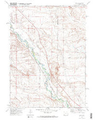 Moxa Wyoming Historical topographic map, 1:24000 scale, 7.5 X 7.5 Minute, Year 1969