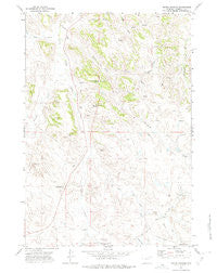Moyer Springs Wyoming Historical topographic map, 1:24000 scale, 7.5 X 7.5 Minute, Year 1971