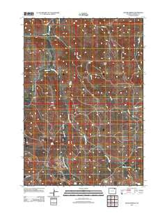 Moyer Springs Wyoming Historical topographic map, 1:24000 scale, 7.5 X 7.5 Minute, Year 2012