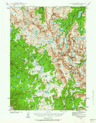 Mt Bonneville Wyoming Historical topographic map, 1:62500 scale, 15 X 15 Minute, Year 1938