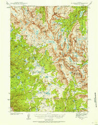 Mt Bonneville Wyoming Historical topographic map, 1:62500 scale, 15 X 15 Minute, Year 1938