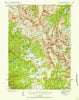 Mt Bonneville Wyoming Historical topographic map, 1:62500 scale, 15 X 15 Minute, Year 1938