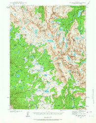 Mt Bonneville Wyoming Historical topographic map, 1:62500 scale, 15 X 15 Minute, Year 1938