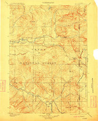 Mt Leidy Wyoming Historical topographic map, 1:125000 scale, 30 X 30 Minute, Year 1902