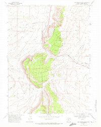 Mud Springs Ranch Wyoming Historical topographic map, 1:24000 scale, 7.5 X 7.5 Minute, Year 1968