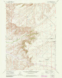 Mud Springs Wyoming Historical topographic map, 1:24000 scale, 7.5 X 7.5 Minute, Year 1960
