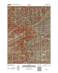 Mud Springs Wyoming Historical topographic map, 1:24000 scale, 7.5 X 7.5 Minute, Year 2012
