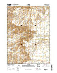 Mud Springs Wyoming Current topographic map, 1:24000 scale, 7.5 X 7.5 Minute, Year 2015