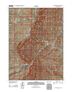 Mud Springs Ranch Wyoming Historical topographic map, 1:24000 scale, 7.5 X 7.5 Minute, Year 2012