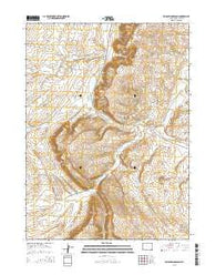 Mud Springs Ranch Wyoming Current topographic map, 1:24000 scale, 7.5 X 7.5 Minute, Year 2015