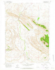 Muddy Gap Wyoming Historical topographic map, 1:24000 scale, 7.5 X 7.5 Minute, Year 1962