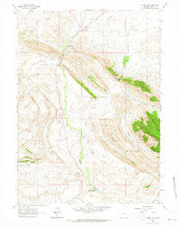 Muddy Gap Wyoming Historical topographic map, 1:24000 scale, 7.5 X 7.5 Minute, Year 1962