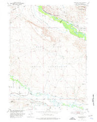Mule Butte Wyoming Historical topographic map, 1:24000 scale, 7.5 X 7.5 Minute, Year 1951